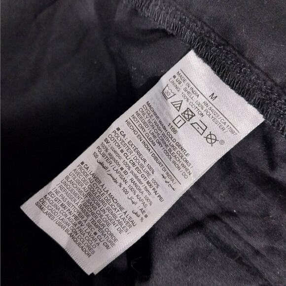 OLD NAVY! SHEER BLACK SCRUNCHY TEXTURED CHIFFON RUFFLED HEM/NECK DRESS! SZ M - Picture 10 of 11